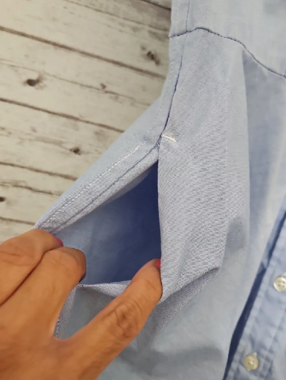 Ralph Lauren Light Blue Button-Front Fit-and-Flare Mini Dress